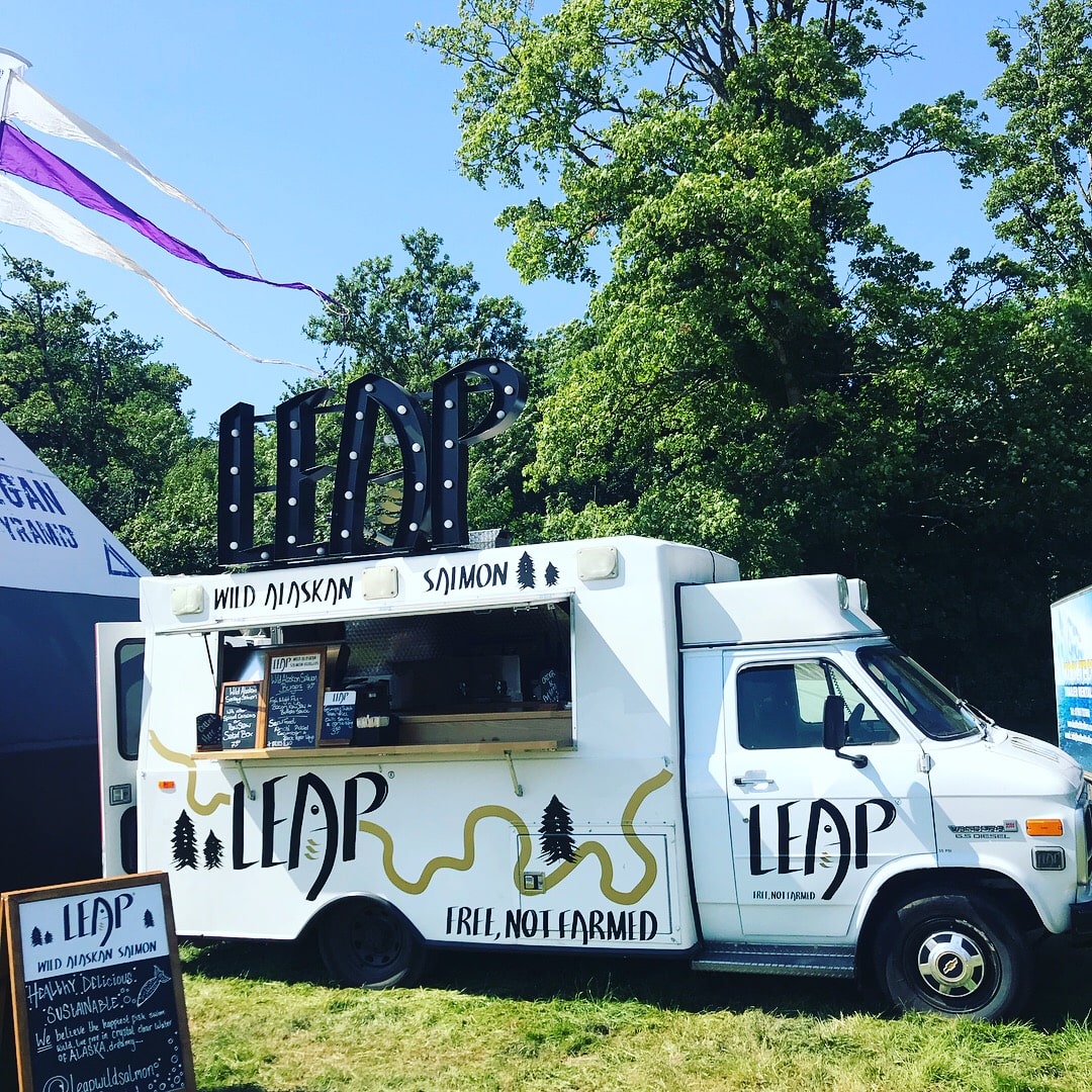 The Leap van showing people how to enjoy our fish every day 