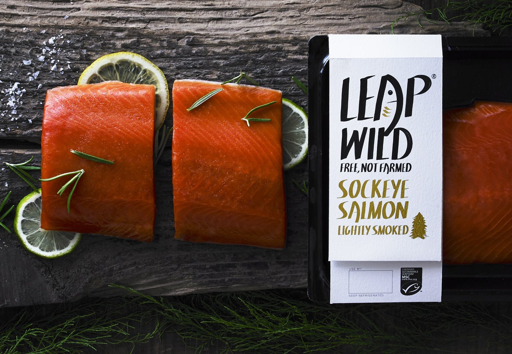 Leap - wild sockeye salmon 