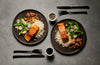 A stunning salmon dinner dish